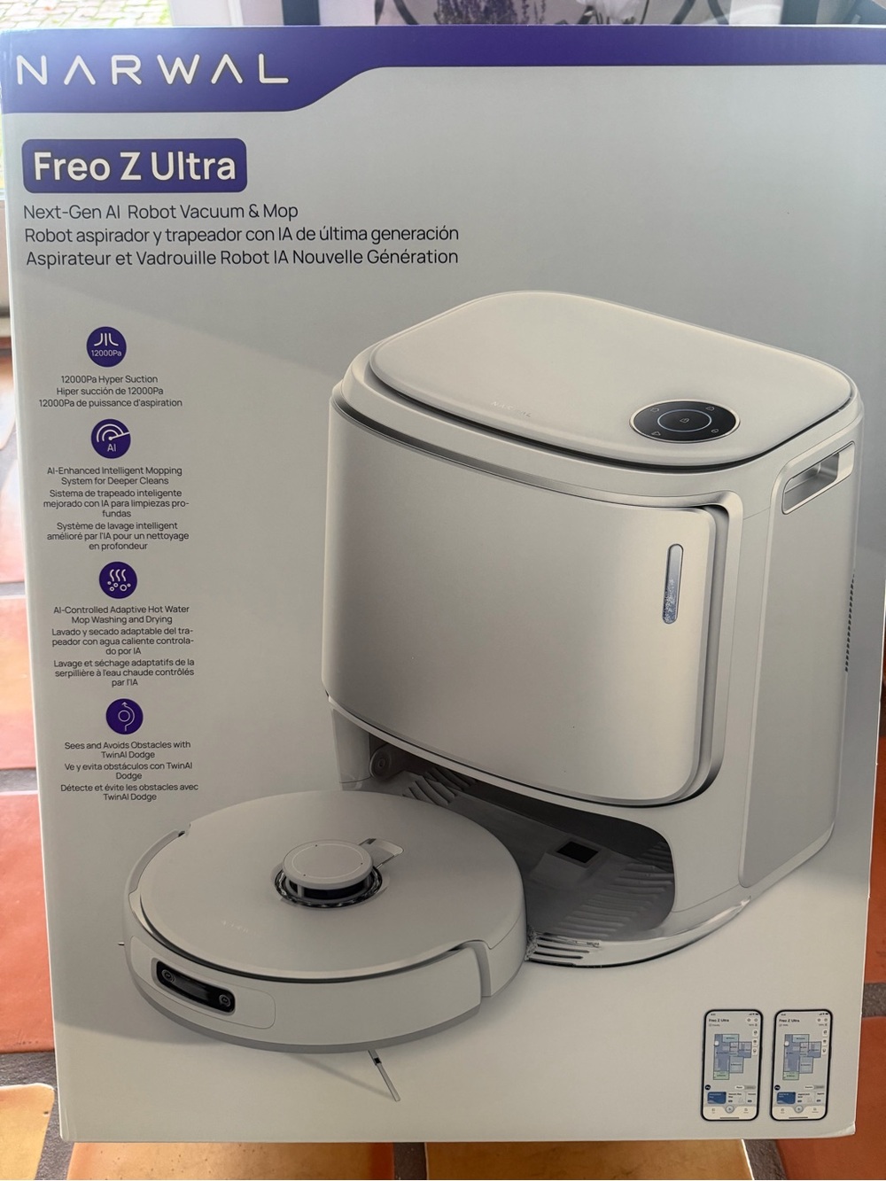 Freo Z Ultra Robot Vacuum & Mop — White
